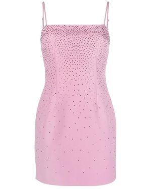 Blumarine Square-Neck Sleeveless Dress - Pink