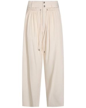 Isabel Marant Drawstring Casual Trousers - White