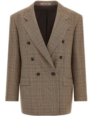 Tagliatore Double-Breasted Blazer - Brown
