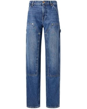Guest In Residence Loose-Fitting Cargo Jeans - Blue