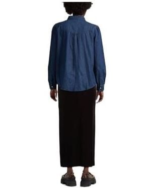 MAX&Co. High-Waist Slim-Fit Skirt - Blue
