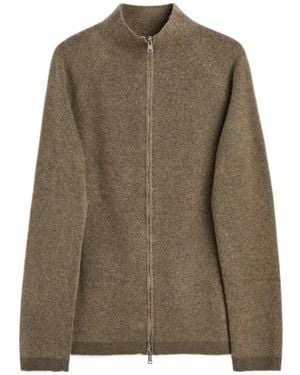 Our Legacy Line Zip Cardigan - Green