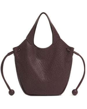 Marni Leather Trunkaroo Soft Small Tote Bag - Brown