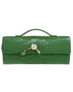 Bottega Veneta "Andiamo Small" Clutch - Green