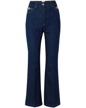 Patou High-Waisted Straight Leg Jeans - Blue