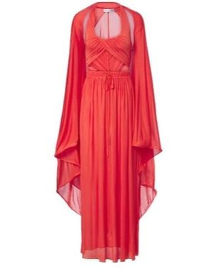 Christopher Esber Daya Cutout Jersey Gown - Red