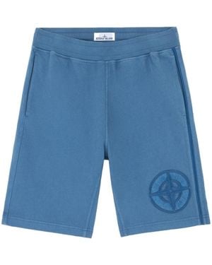 Stone Island Fleece Shorts - Blue