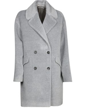 Tagliatore Double-Breasted Coat - Grey
