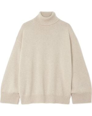 Brunello Cucinelli Cashmere Turtleneck Jumper - Natural