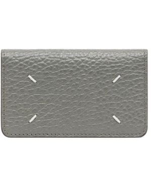 Maison Margiela Leather Cardholder - Grey