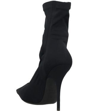 Balenciaga Solid Colour Ankle Boots - Black