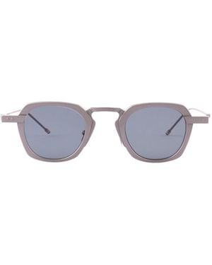 Thom Browne Eyewear Square Frame Sunglasses - White