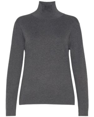 Weekend by Maxmara Kiku Ribbed Turtleneck Jumper - Grey