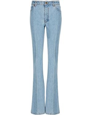 Balmain Denim High-Waisted Jeans - Blue