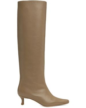 BY FAR Pointed Boots - Natural