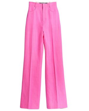 Jacquemus Sauge High-Waisted Trousers - Pink