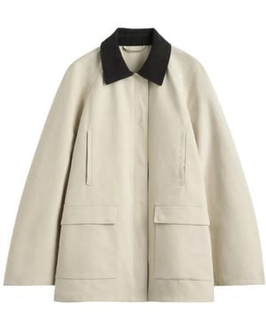TOTEME Collared Long-Sleeved Casual Jacket - Natural