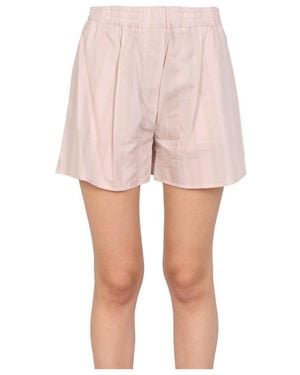 Off-White c/o Virgil Abloh Striped High Waist Shorts - Pink