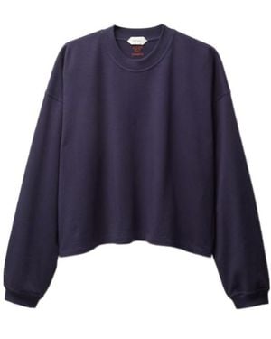 Versace Logo-Embroidered Crewneck Sweater - Blue
