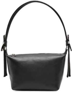 Kara Double Bow Shoulder Bag - Black