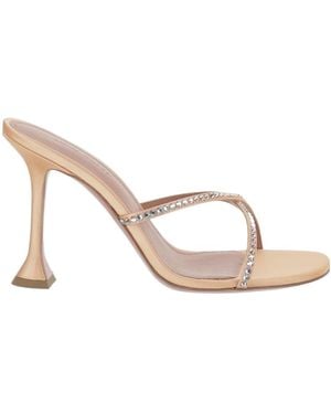 AMINA MUADDI Sally Crystal-Embellished Sandals - Orange