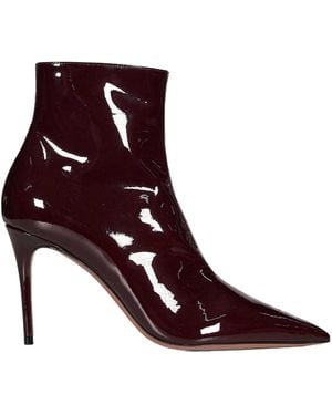 Paris Texas High-Heeled Ankle Boots - Brown