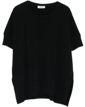 Baserange Side-Slit T-Shirt - Black