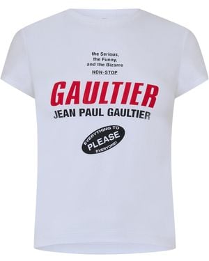 Jean Paul Gaultier Crew Neck Short Sleeve Tee - White