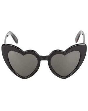 Saint Laurent Heart-Shaped Logo Sunglasses - Multicolor