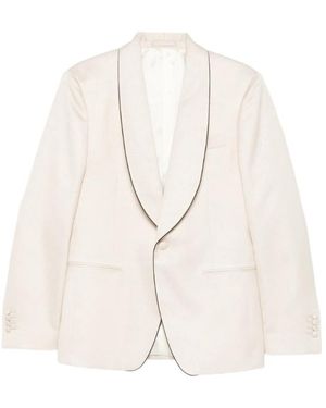 Lardini Single-Breasted Blazer - White