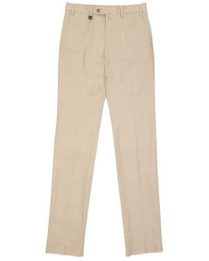 Ferragamo Straight Casual Trousers - Natural