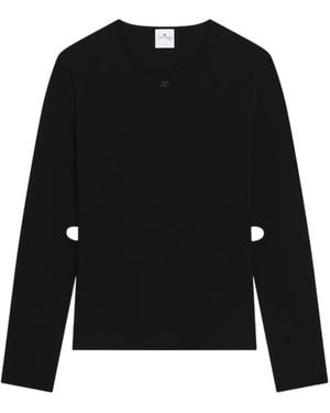 Courreges Cut-Out Sweater - Black