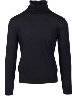 Dries Van Noten Turtle Neck Jumper - Blue