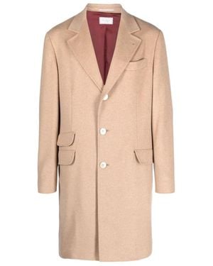 Brunello Cucinelli Single-Breasted Cashmere-Blend Coat - Natural