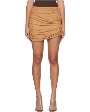 Paris Georgia Basics Pleated Skirt - Brown