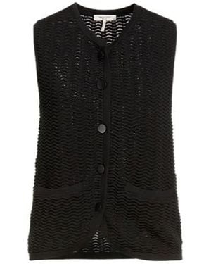 Rag & Bone Solid-Color Knitted Waistcoat - Black