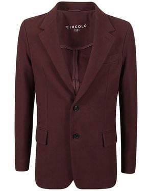 Circolo 1901 Unlined Two-Button Jacket - Purple
