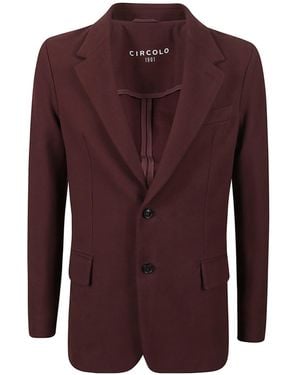 Circolo 1901 Unlined Two-Button Jacket - Purple