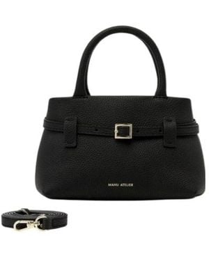 MANU Atelier Le Cambon 20 Buckled Shoulder Bag - Black
