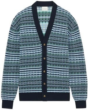 Drole de Monsieur Coogi Knit Cardigan - Blue