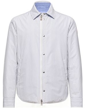 Moncler Crescent Reversible Quilted Shirt Jacket - White