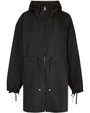 Moncler Shaverne Hooded Shell Parka - Black
