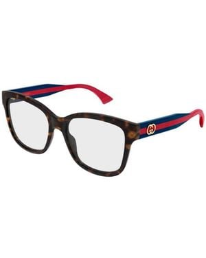 Gucci Geometric Frame Plano Lens - White