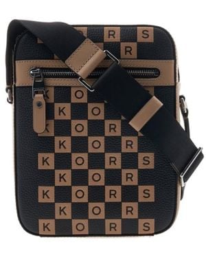 Michael Kors Pattern Cross-Body Bag - Black