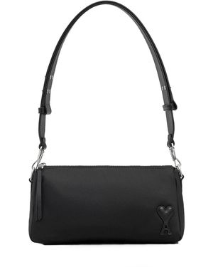 Ami Paris Logo Patch Marcel Bag - Black