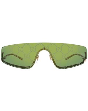 Gucci Eyewear Gg1561S Shield Sunglasses - Green