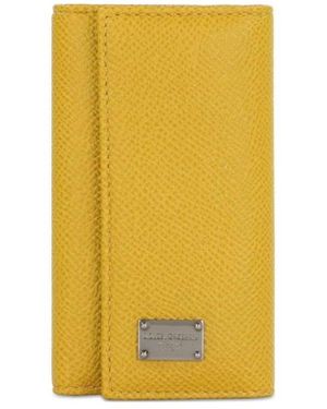 Dolce & Gabbana Logo Details Key Bag - Yellow