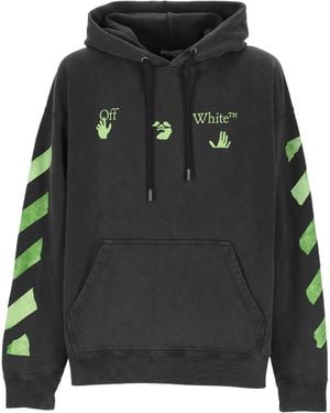 Off-White c/o Virgil Abloh Bacco Arrow Diagonals Hoodie - Black