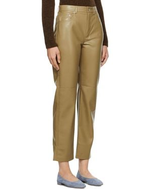 Nanushka Vinni Cropped Pants - Metallic