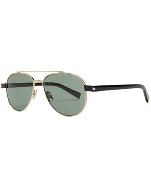 Saint Laurent Aviator-Style Sunglasses - Metallic